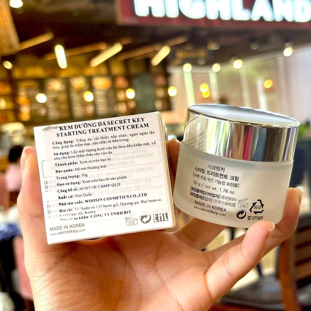Kem Dưỡng Trắng Da Chống Lão Hóa Secret Key Starting Treatment Cream 50ML