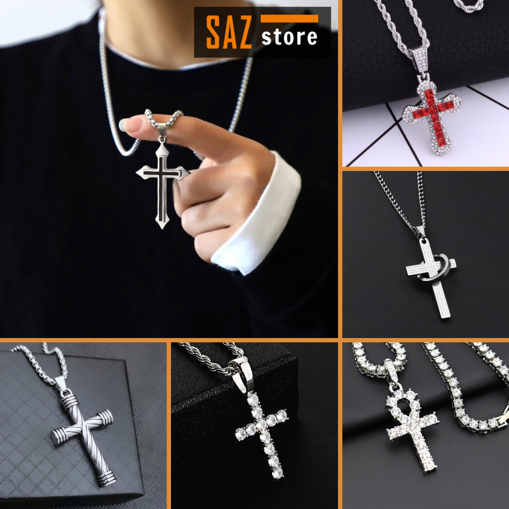 Dây chuyền nữ titan không gỉ SAZ vòng cổ có mặt nhiều loại dễ lựa chọn - Dây chuyền tổng hợp