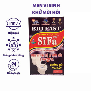 Men vi sinh khử mùi hôi bồn cầu SIFA, xử lý đầy bể phốt, thông bồn cầu, thông cống, xử lý mùi hôi