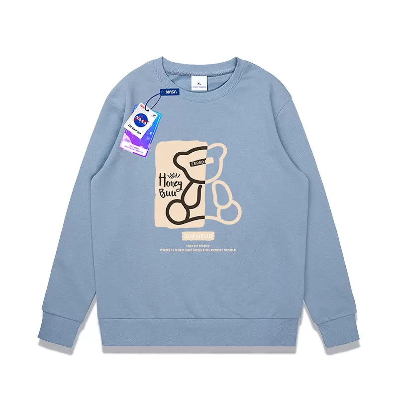 Áo Sweater Nam Nữ Unisex Dài Tay Cổ Tròn In Hình Gấu Form Rộng Thời Trang Zenkonu TOP NAM 314V2