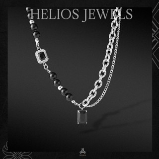 Dây chuyền nam, nữ Helios Double Black Chain