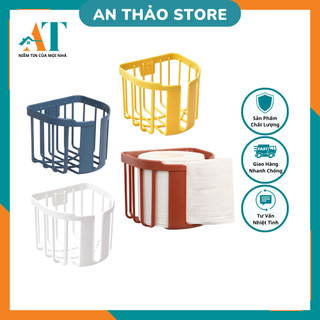 Giỏ đựng giấy vệ sinh dán tường hộp đựng giấy vệ sinh dán tường đa năng tiện lợi