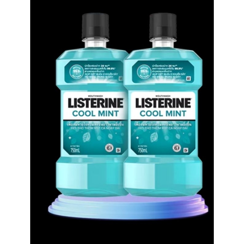 Combo 2 chai nước súc miệng Listerin 750ml- Chính hãng