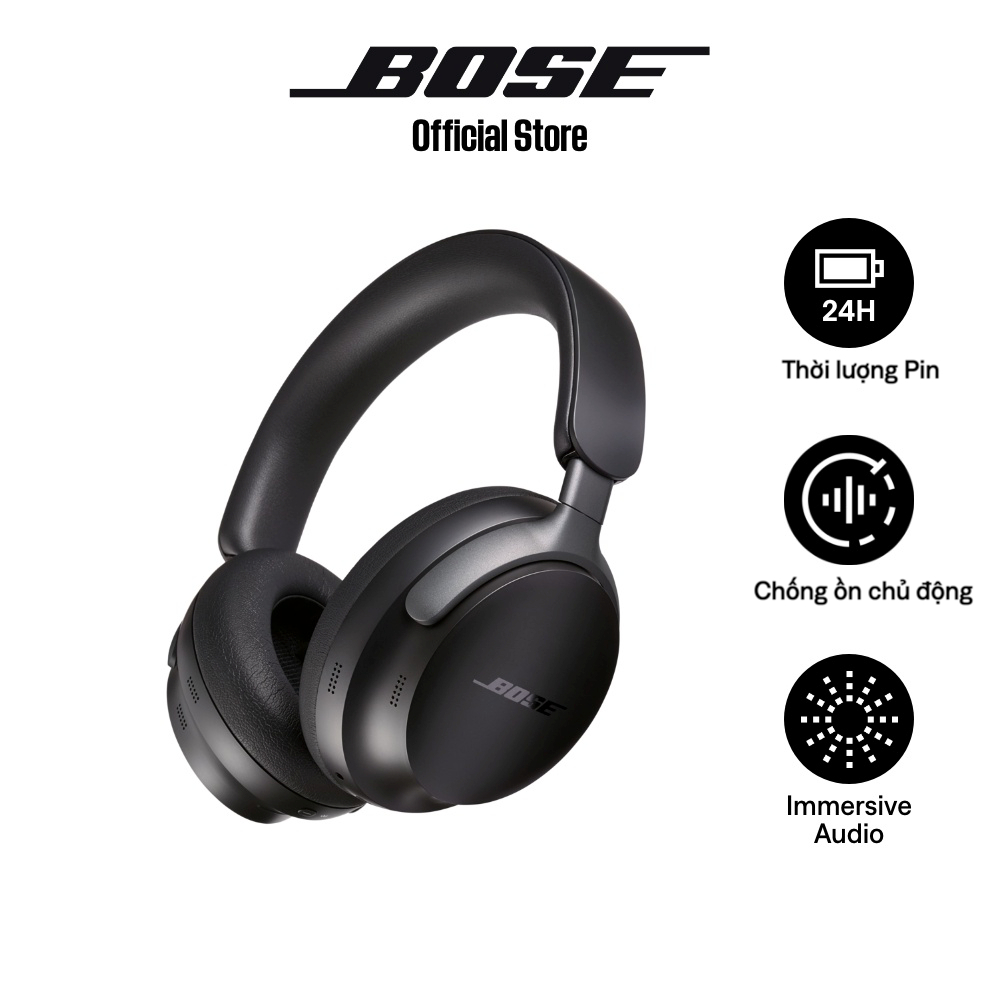 Tai nghe Bose QuietComfort Ultra Headphones| Immersive Audio| Pin 24H