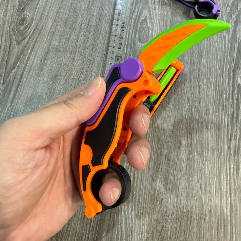 Đồ Chơi Dao Cà Rốt mini đồ chơi Trọng lực Dao Móc Karambit in 3D Dao vuốt in 3D Giảm Stress Quà tặng
