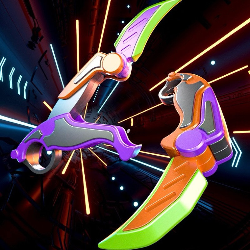 Đồ Chơi Dao Cà Rốt mini đồ chơi Trọng lực Dao Móc Karambit in 3D Dao vuốt in 3D Giảm Stress Quà tặng