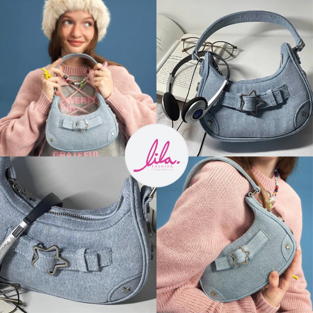 Túi Xách Nữ Thời Trang, Túi Đeo Vai Nữ Ngôi Sao Phong Cách Retro Lila188