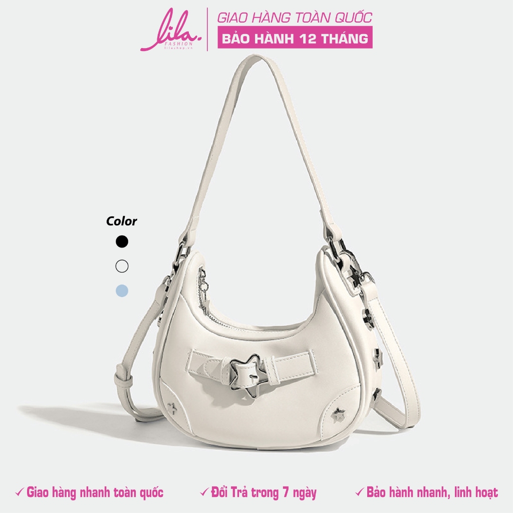 Túi Xách Nữ Thời Trang, Túi Đeo Vai Nữ Ngôi Sao Phong Cách Retro Lila188