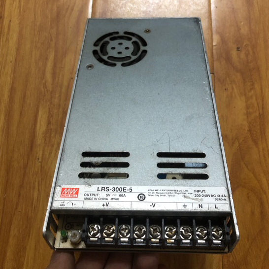 Nguồn meanwell 5V-60A. Hàng cũ tháo máy.