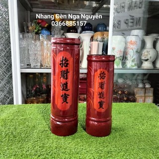 Ống đựng nhang bằng gỗ sơn mài