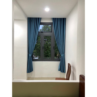 Rèm cửa màu Xanh Dương, Rèm chống nắng kích thước đa dạng thiết kế sang trọng cho gia đình