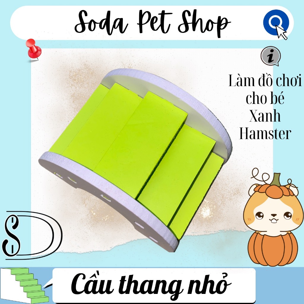 Cầu Thang Gỗ Nhỏ Cho Hamster