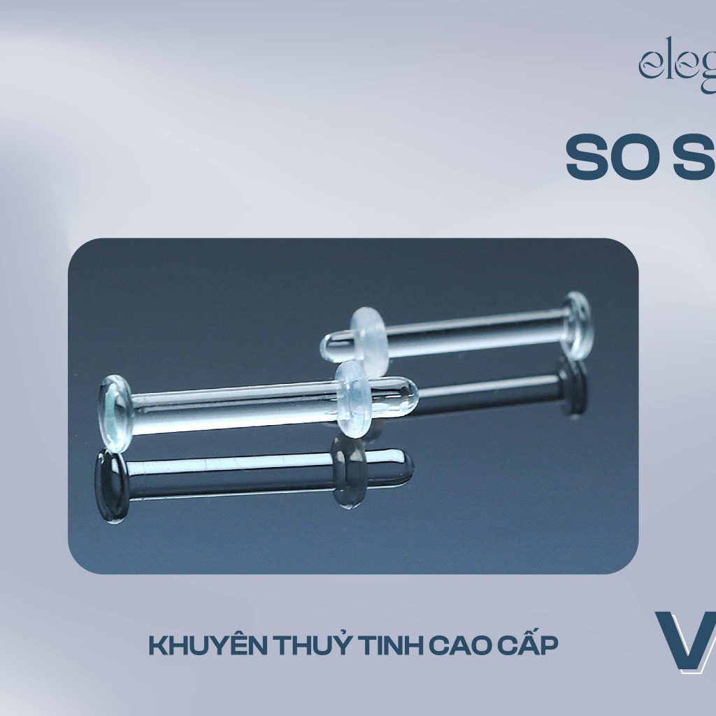 Khuyên thủy tinh, Khuyên Giữ lỗ, khuyên tai, Khuyên mũi  - Thủy tinh