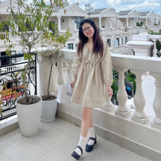Váy linen muối tiêu - 𝐂𝐡𝐚𝐧𝐦𝐢𝐢