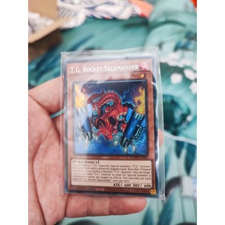 [Yugioh Funny Shop] 1 lá thẻ bài T.G. Rocket Salamander - AGOV-EN003 - Secret Rare 1st Edition