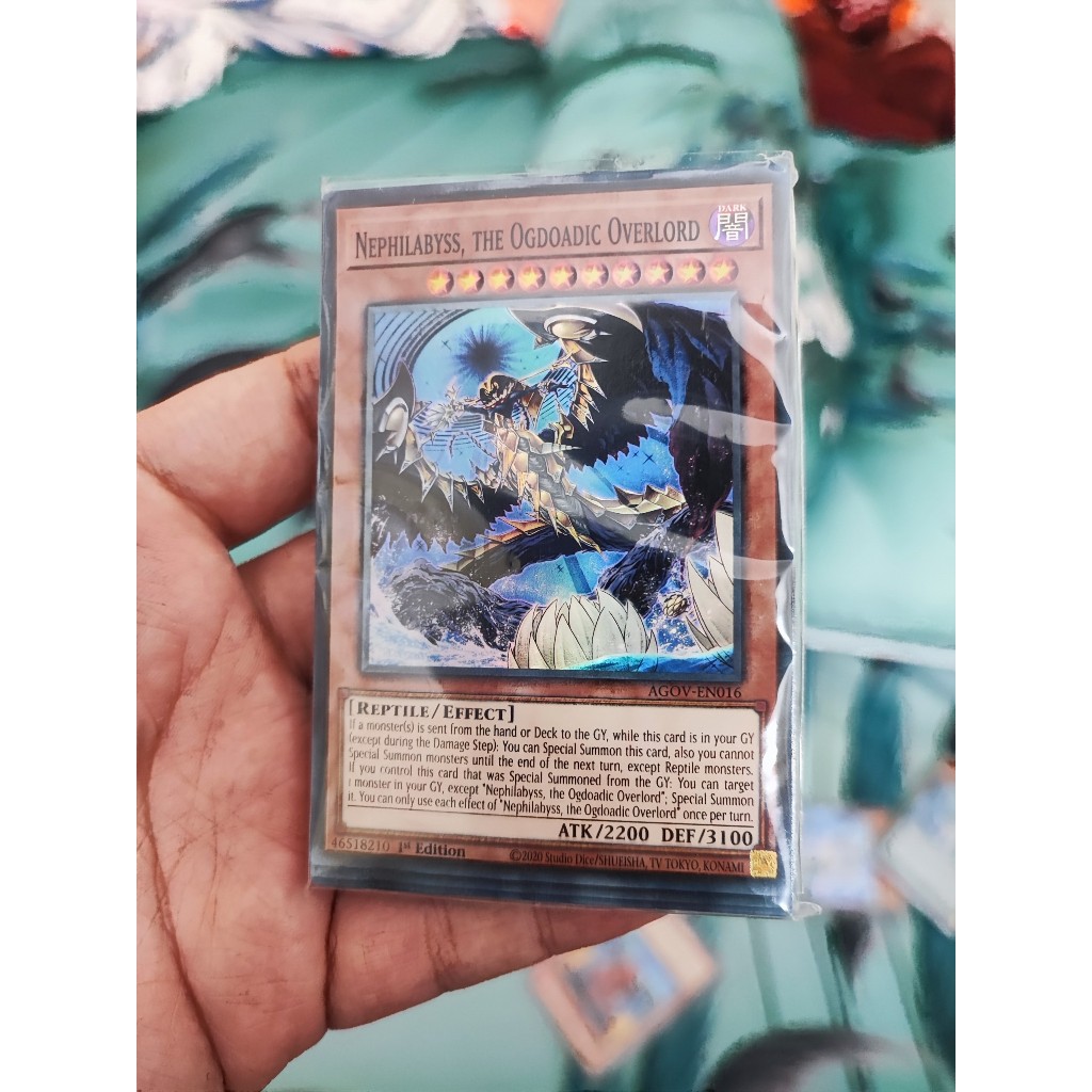 1 lá thẻ bài Nephilabyss, the Ogdoadic Overlord - AGOV-EN016 - Super Rare 1st Edition