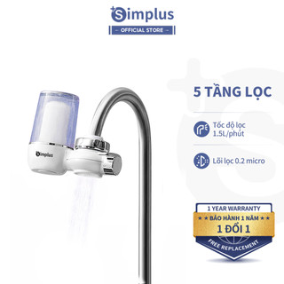 Bộ lọc nước tại vòi Simplus JSQH002 công nghệ 5 màng lọc - Bảo Hành 1 Năm 1 Đổi 1