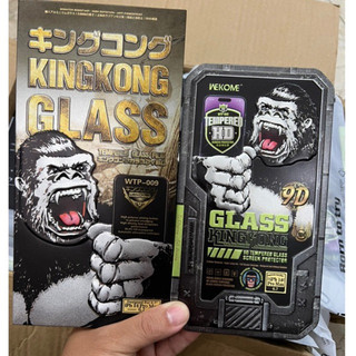 [Đã có iP 15 Pro Max] Kính cường lực Full màn KINGKONG WTP - 066  hộp sắt WK cho iP X đến 15 Pro Max