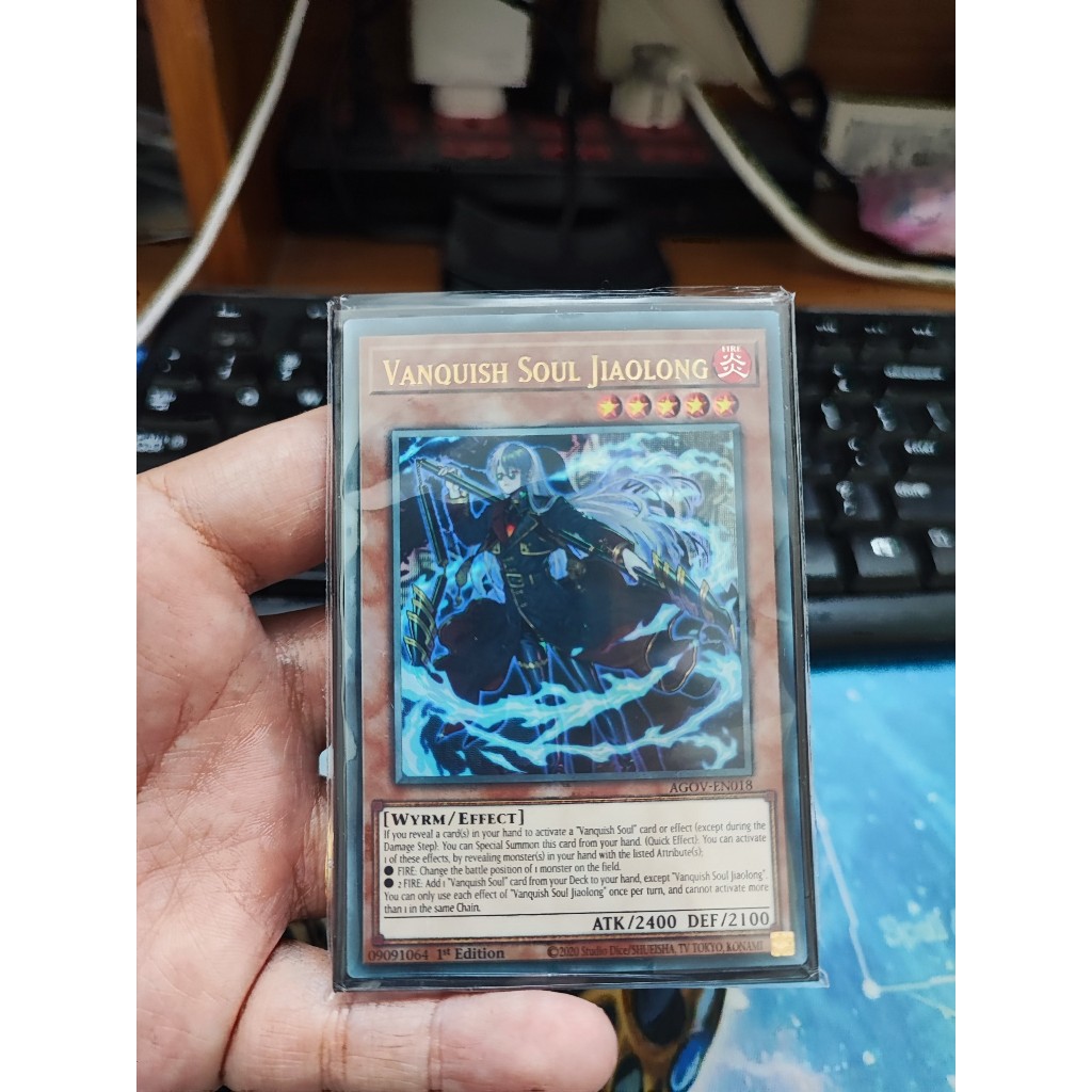 1 lá thẻ bài Vanquish Soul Jiaolong - AGOV-EN018 - Ultra Rare 1st Edition