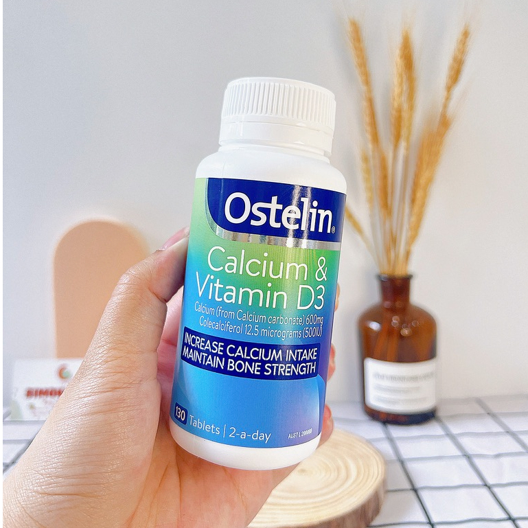[Date 2026] Viên Uống Bổ Sung Canxi Và Vitamin D3 Ostelin Cho Mẹ Bầu và Người Lớn Ostelin Calcium & Vitamin D3_130 Vi