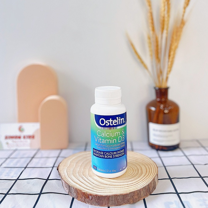 Viên Uống Bổ Sung Canxi Và Vitamin D3 Ostelin Cho Mẹ Bầu và Người Lớn Ostelin Calcium & Vitamin D3_130 Vi