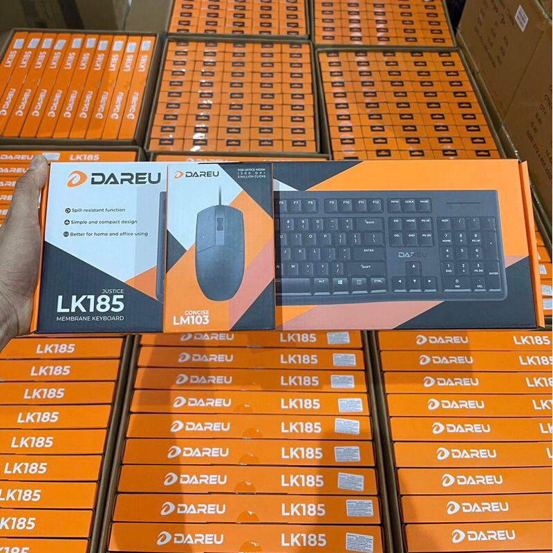 Bộ Phím Chuột DAREU LK185 + LM103 chính hãng, Đồ hoạ, Chơi game ổn