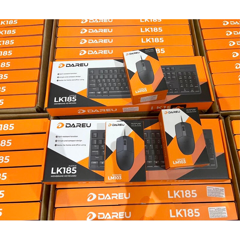 Bộ Phím Chuột DAREU LK185 + LM103 chính hãng, Đồ hoạ, Chơi game ổn