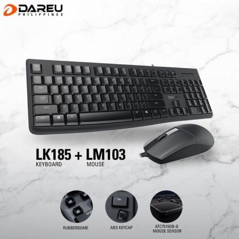 Bộ Phím Chuột DAREU LK185 + LM103 chính hãng, Đồ hoạ, Chơi game ổn