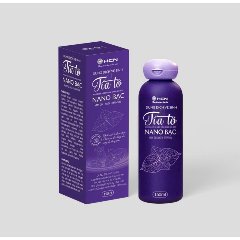 Dung dịch vệ sinh phụ nữ thảo dược tía tô 150ml làm sạch dưỡng ẩm, ngăn mùi, loại bỏ viêm ngứa phụ khoa lành tính