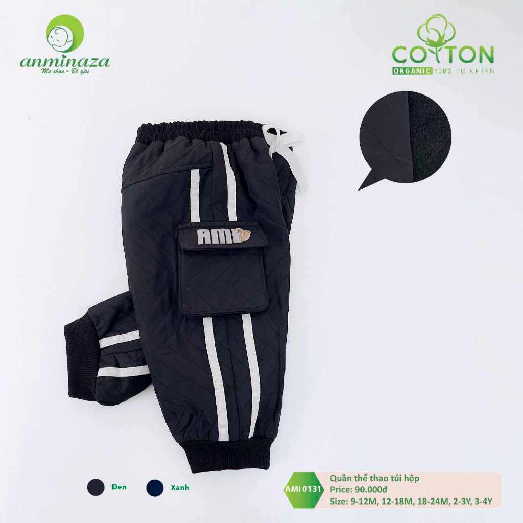 Quần dài chất nỉ bông cho bé trai, bé gái