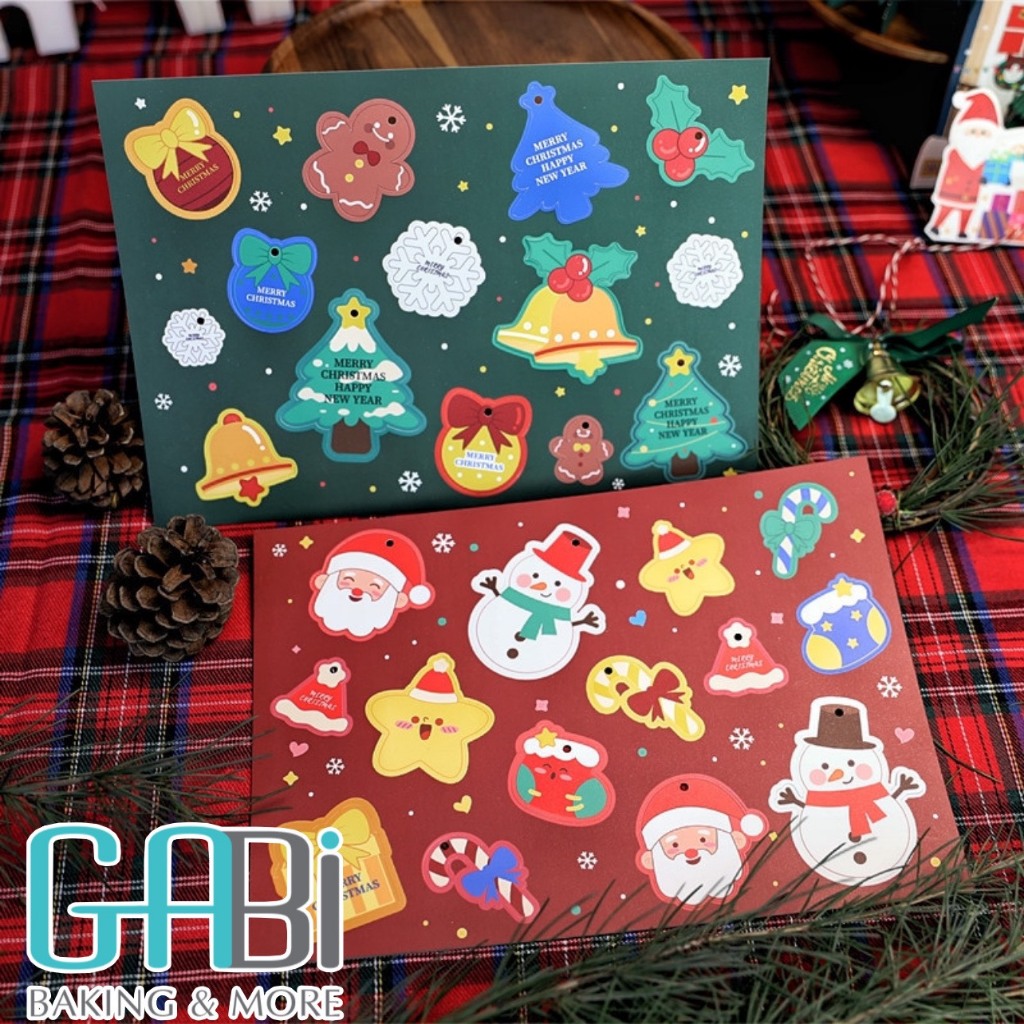 Bảng tag giấy Noel (nhiều mẫu)