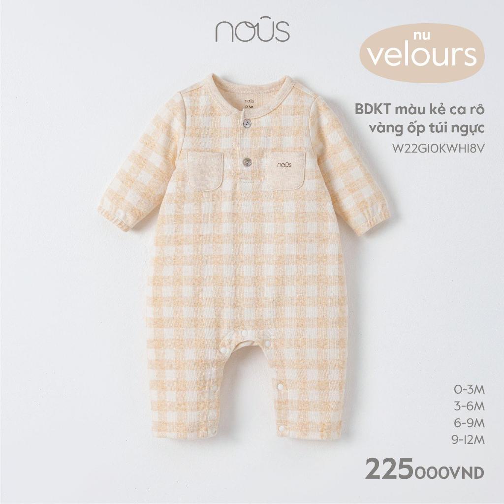 BDKT màu kẻ caro vàng/ xám ốp túi ngực