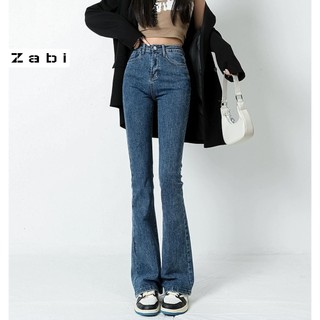 Quần jeans nữ ống loe co giãn ZABI QD046 trẻ trung năng động ulzzang phong cách hàn quốc