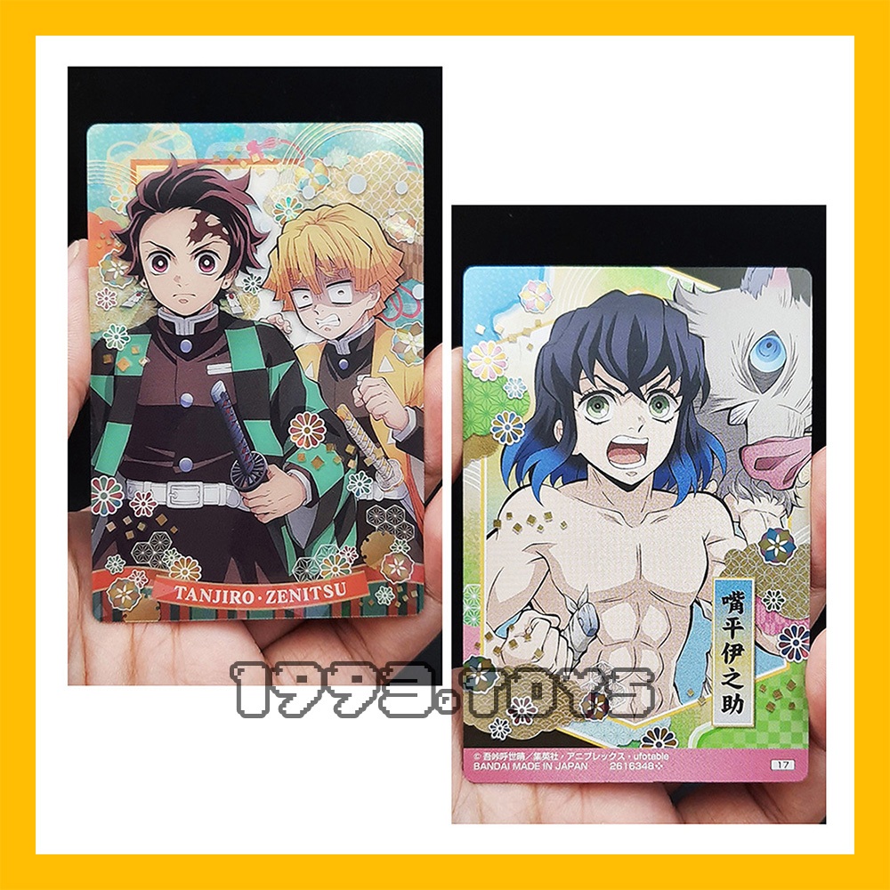 Thẻ nhân vật TCG Bandai Demon Slayer Kimetsu no Yaiba Wafers Vol.5 - Tanjiro x Zenitsu x Inosuke