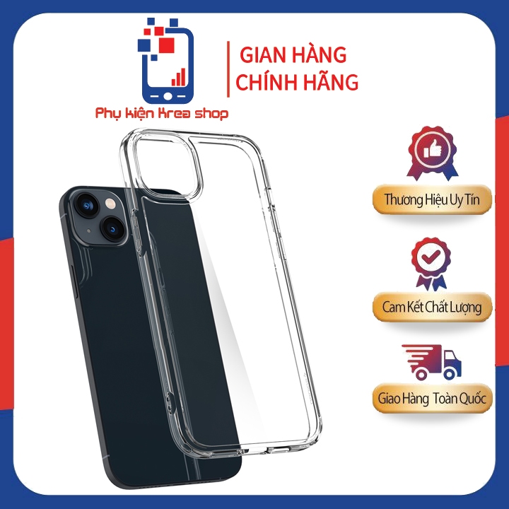 ỐP LƯNG I_PHONE 14, 15 Plus SPIGEN ULTRA HYBRID CRYSTAL CLEAR – ACS04894