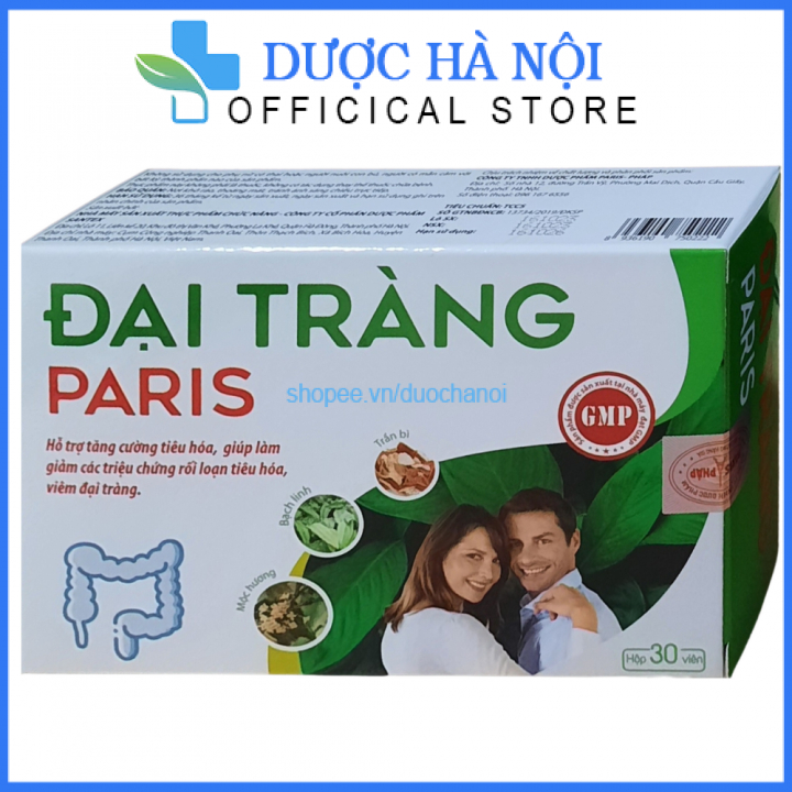 Viên uống Đại tràng Paris hỗ trợ giảm viêm đại tràng, hội chứng ruột kích thích – Hộp 30 viên