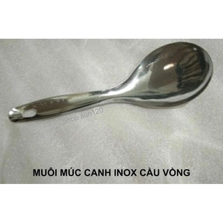 Muôi múc cơm canh inox dày dặn
