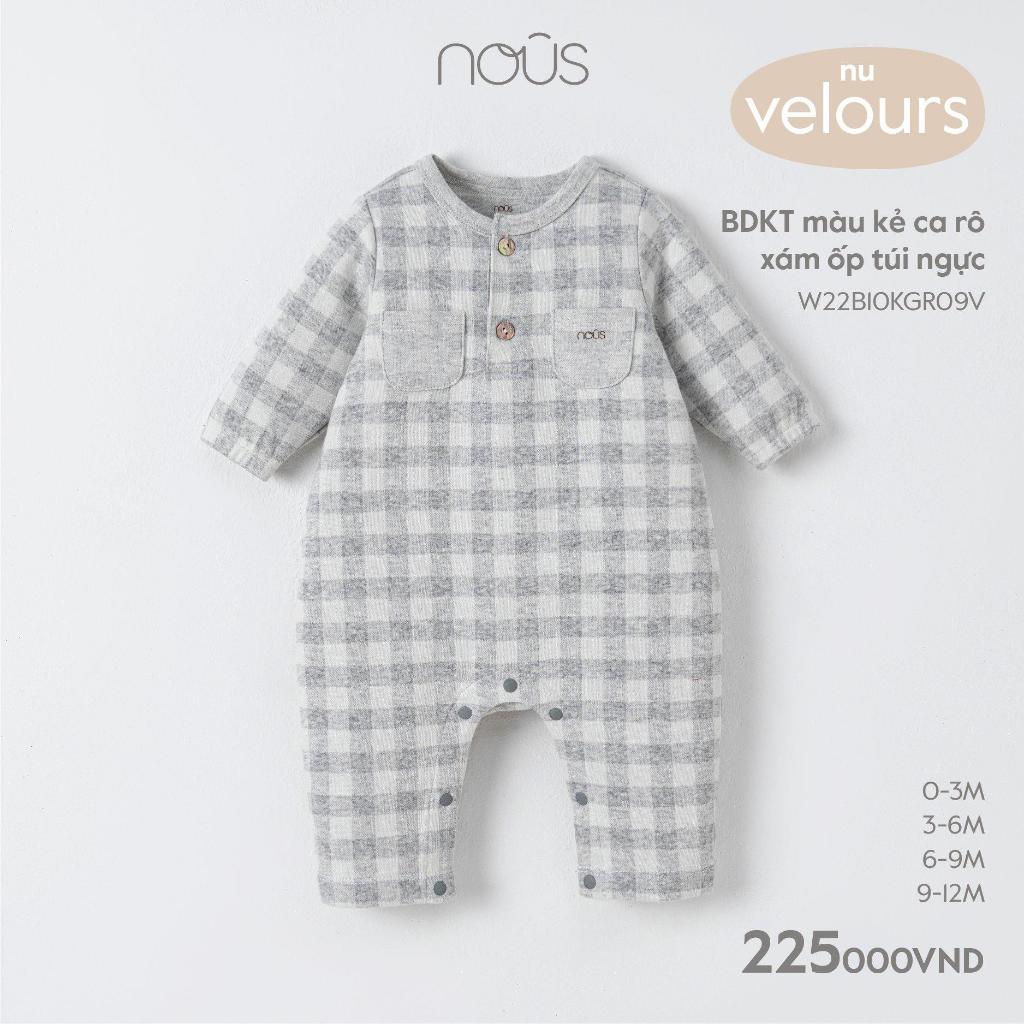 BDKT màu kẻ caro vàng/ xám ốp túi ngực