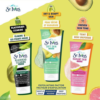 Sữa rửa mặt tẩy da chết st ives 170g - mẫu mới