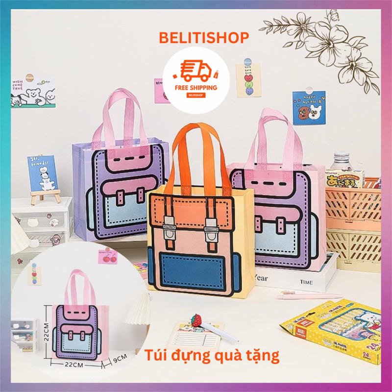 Túi Đựng Quà Sinh Nhật Mẫu Giáo Dễ Thương Xinh Xắn | Túi Xách tote Cho Nữ | Túi Đựng Đồ Ăn Vặt