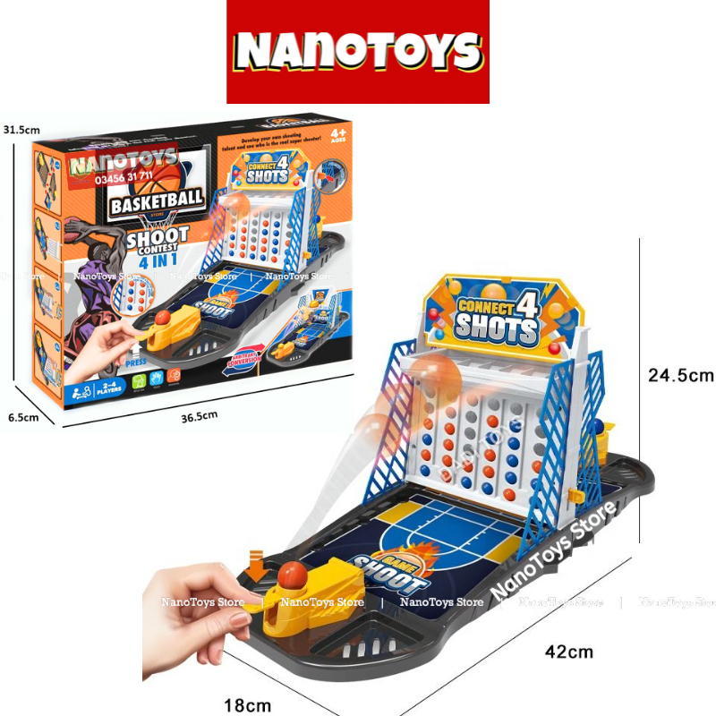 Đồ chơi bóng rổ để bàn, hockey, bóng chày, bóng đá, bowling mini, khúc côn cầu trên băng - NANOTOYS STORE