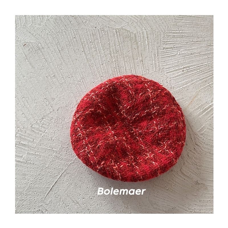 Mũ nồi dạ tweet nhiều họa tiết cho bé gái lớn