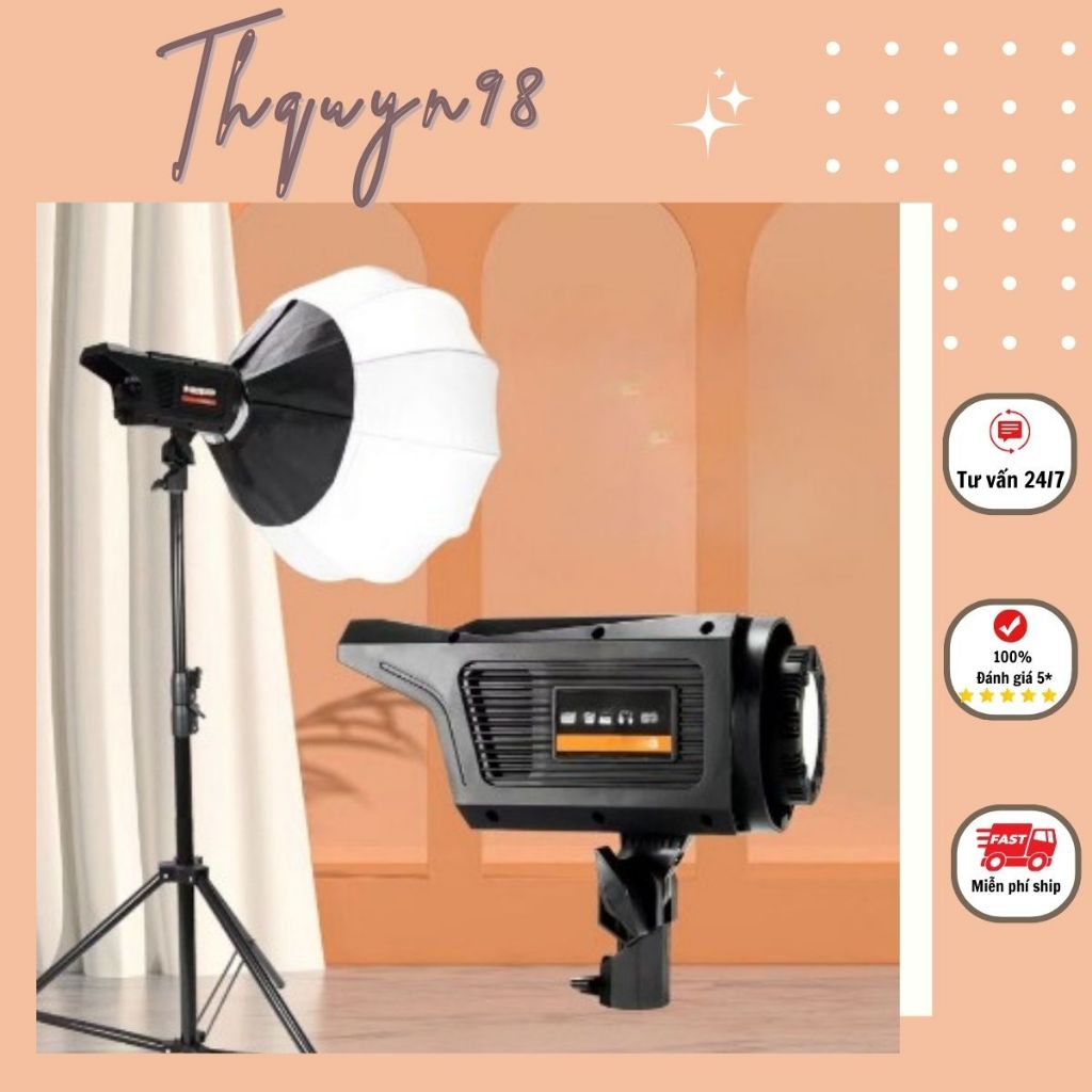 Đèn Livestream, Đèn chụp Studio hình cầu kèm chân đèn chắc chắn đèn chuyên chụp ảnh quay phim (Chân đèn 2m1)