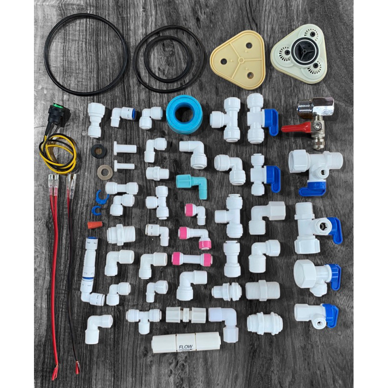 LINH KIỆN: Co,nối,kẹp,cút,van,khóa,dây …MÁY LỌC NƯỚC R.O phụ kiện thay thế