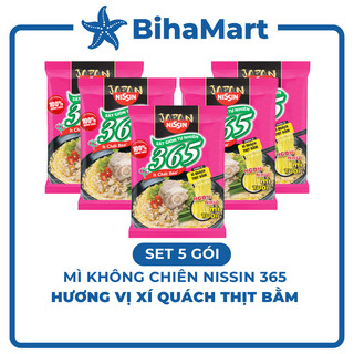 - nissin - mì 365 hương vị xí quách thịt bằm - mì gói 365/ mì healthy 365/mì ăn liền ba sáu năm -