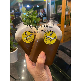 Combo 50 chai dẹp bầu 330ml f28 kèm nắp nhựa