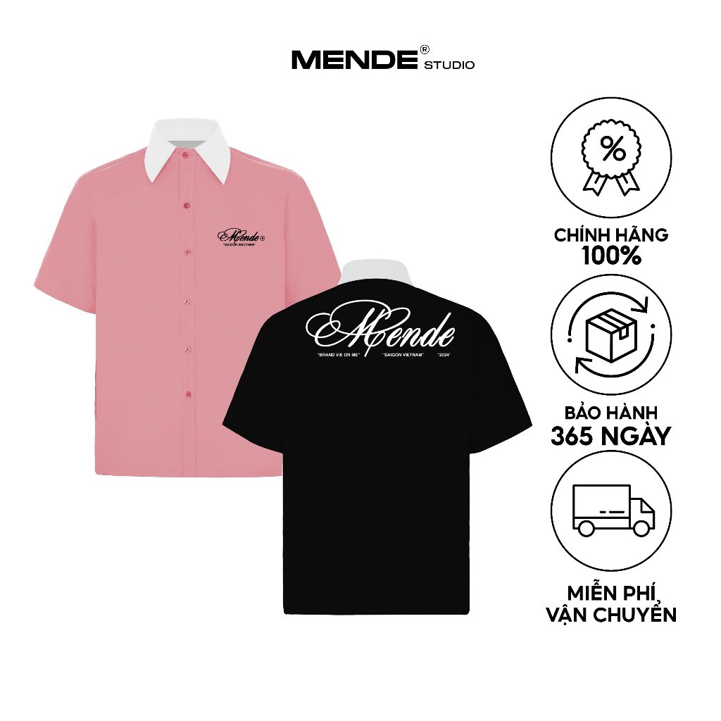 Mende - Brothers Shirt - Áo sơ mi tay ngắn unisex