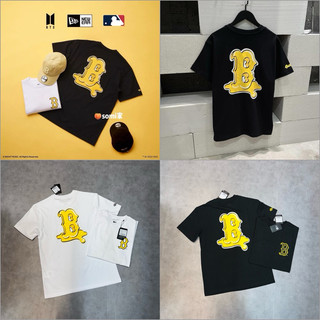 Áo new era boston red sox mlb x bts black * áo thun new era chính hãng full tem tag