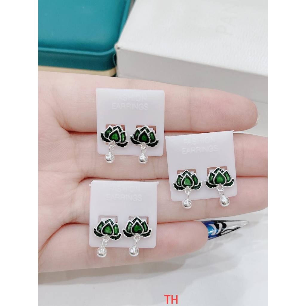 Bộ trang sức bạc bông sen hot.