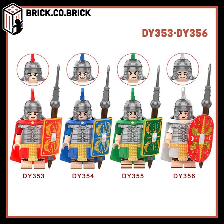 Binh Lính La Mã Đồ chơi Lính Bộ binh Hạng nặng La Mã Cổ Đại Mô hình Binh Lính Trung Cổ DY353-DY362